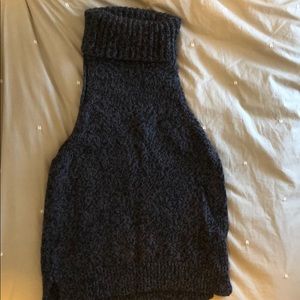Madewell chunky sleeveless turtleneck sweater